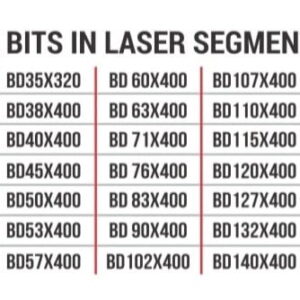 Diamond Core Bits Laser Weld from 10 to 500mm